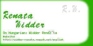 renata widder business card